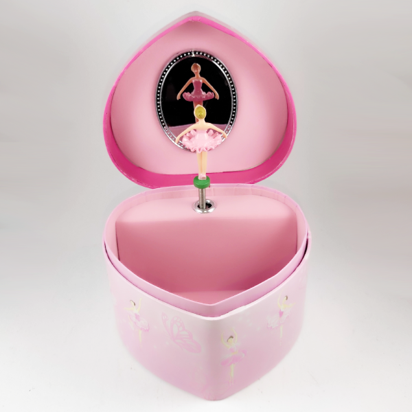 Alternative view of Κοσμηματοθήκη καρδιά μουσικό κουτί με μπαλαρίνα