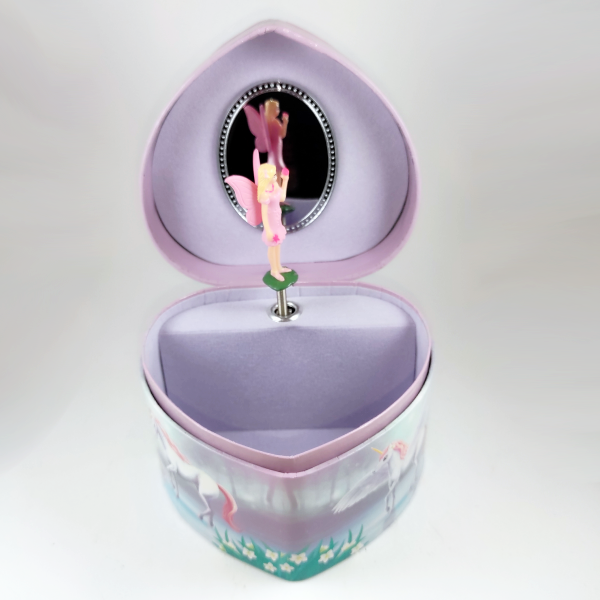 Alternative view of Κοσμηματοθήκη καρδιά μουσικό κουτί με μονόκερο