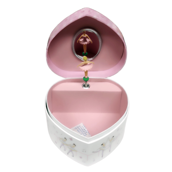 Alternative view of Κοσμηματοθήκη καρδιά μουσικό κουτί με πουέντ