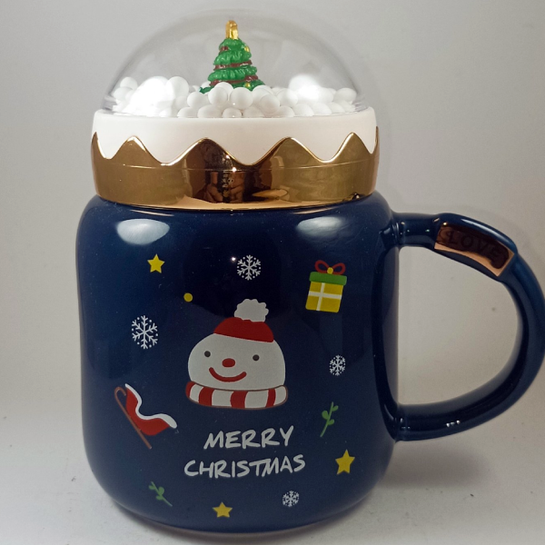 Χριστουγεννιάτικη κούπα με βιδωτό καπάκι