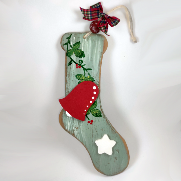 Χειροποίητη κρεμαστή Μπότα με καμπάνα