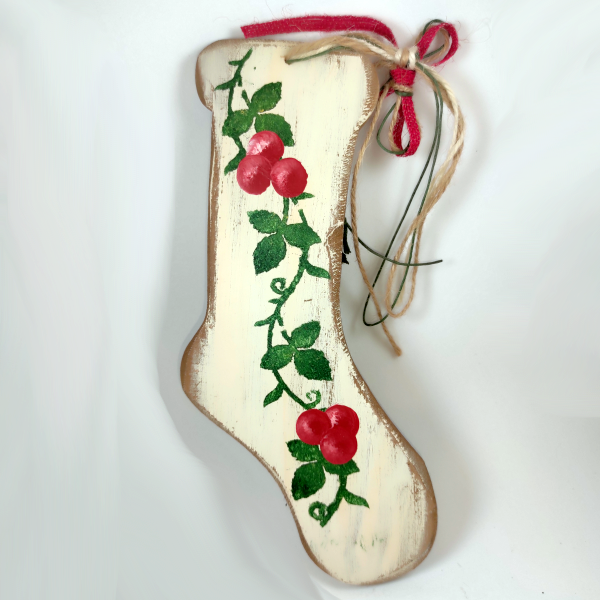 Χειροποίητη κρεμαστή Μπότα με ρόδια