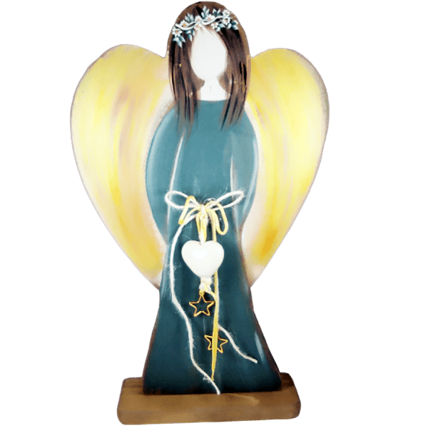 Χειροποίητος Άγγελος με καρδιά