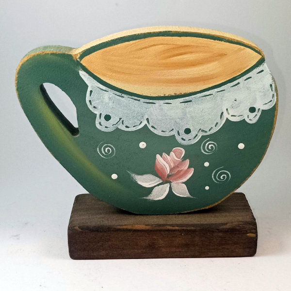 Χειροποίητο επιτραπέζιο διακοσμητικό φλιτζάνι