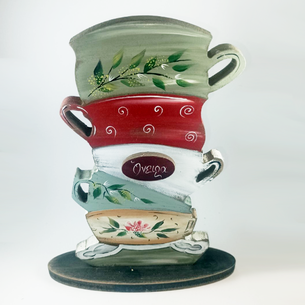 Χειροποίητο επιτραπέζιο διακοσμητικό φλιτζάνια