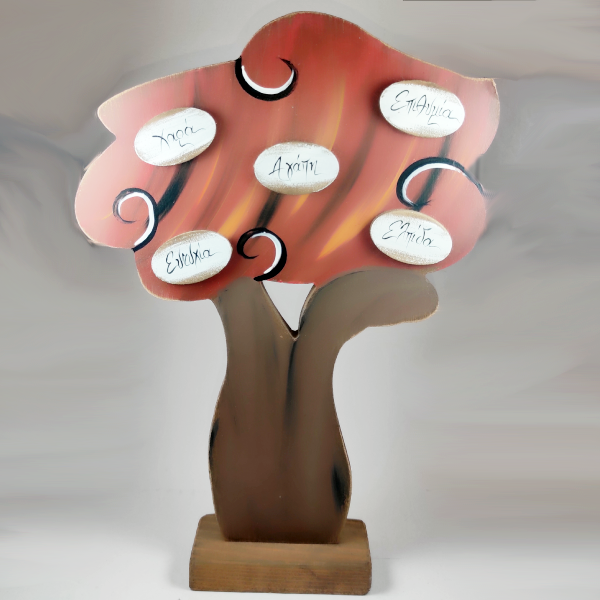 Χειροποίητο επιτραπέζιο δέντρο με ευχές