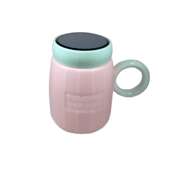 Κεραμική κούπα με βιδωτό καπάκι