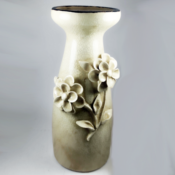 Κηροπήγιο κεραμικό με λουλούδια