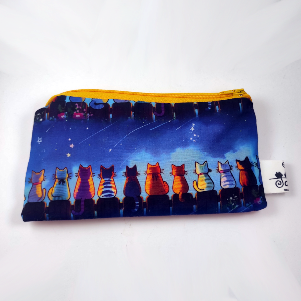 Χειροποίητο πορτοφόλι με γάτες