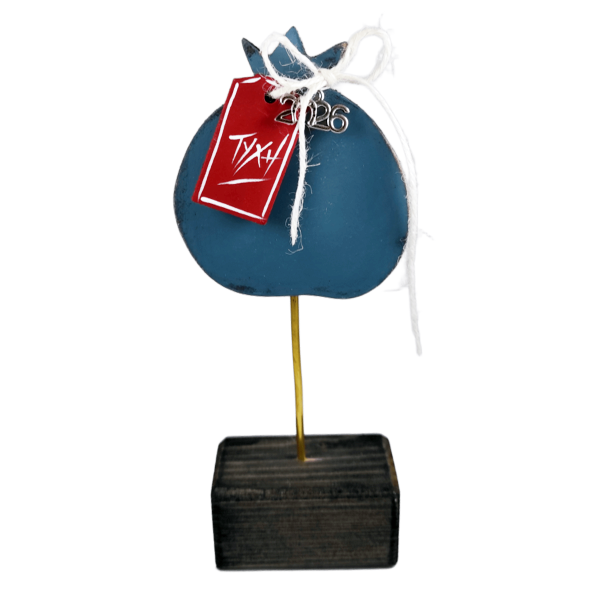 Χειροποίητο επιτραπέζιο ρόδι σε βάση "Τύχη"