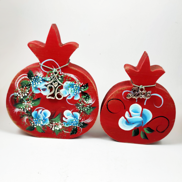 Χειροποίητο επιτραπέζιο ρόδι - μεγάλο