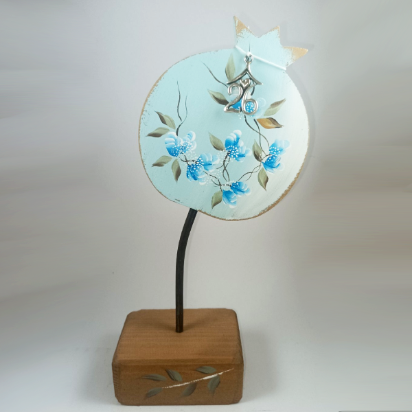 Χειροποίητο επιτραπεζιο ρόδι σε βάση