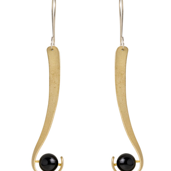 Χειροποίητα σκουλαρίκια με ημιπολύτιμες χάντρες